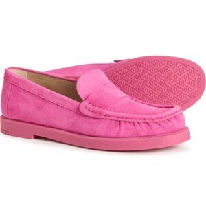 NIB NEW $305 Pink Fuchsia Stuart Weitzman Made in Spain Blake Loafers Shoes